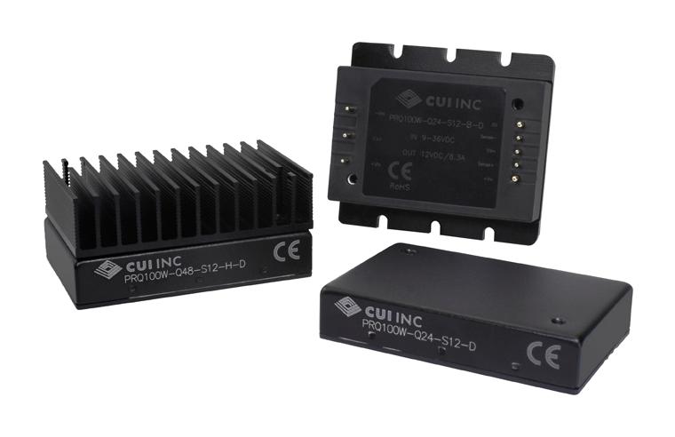 PRQ100W-Q48-S15-D DC-DC CONVERTER, 15V, 6.7A CUI