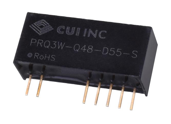 PRQ3W-Q48-D55-S DC-DC CONVERTER, 2 O/P, 3W CUI