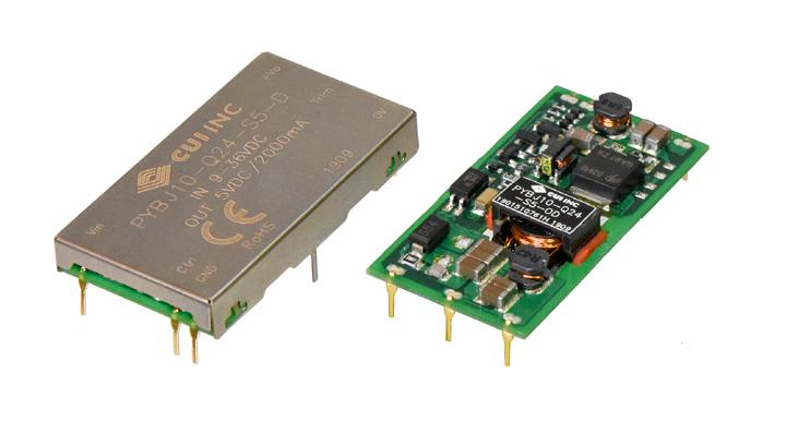 PYBJ10-Q24-S15-OD DC-DC CONVERTER, 15V, 0.667A CUI