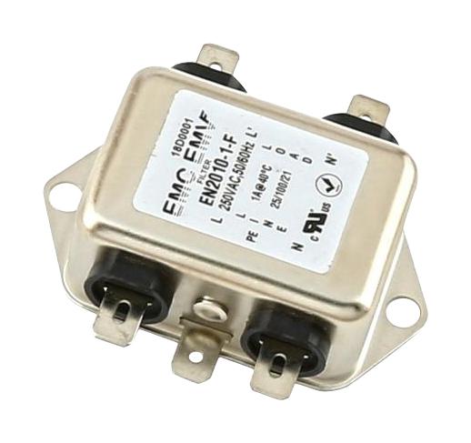 A-EN2010-10-F POWER LINE FILTER, 1 PHASE, 10A, QC UNITED AUTOMATION