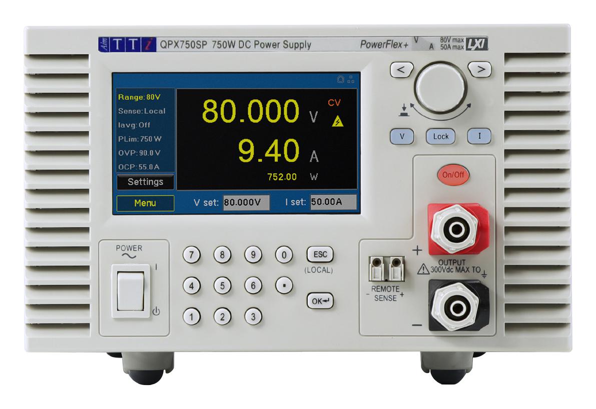 QPX750SP BENCH POWER SUPPLY, ADJ, 1CH, 80V, 50A AIM-TTI INSTRUMENTS