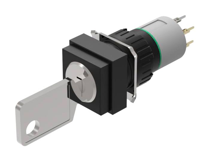 51-445.036D KEYLOCK SWITCH, 2POS, SPST, 0.1A, 42V EAO