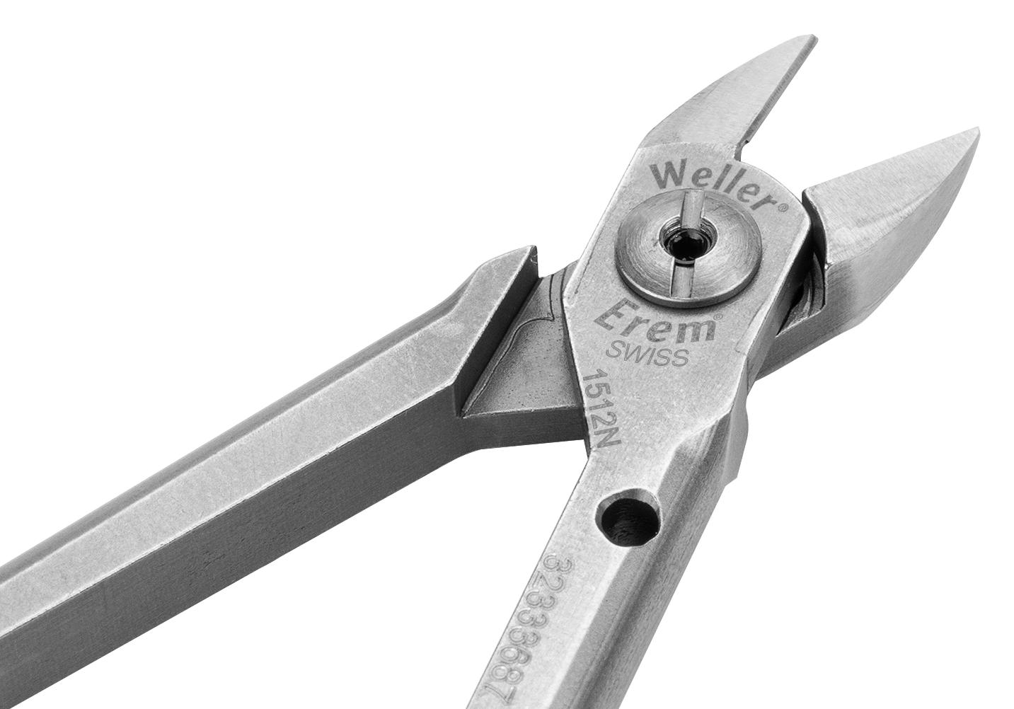 1512N WIRE CUTTER, SEMI FLUSH/OVAL HEAD, 1.6MM WELLER EREM