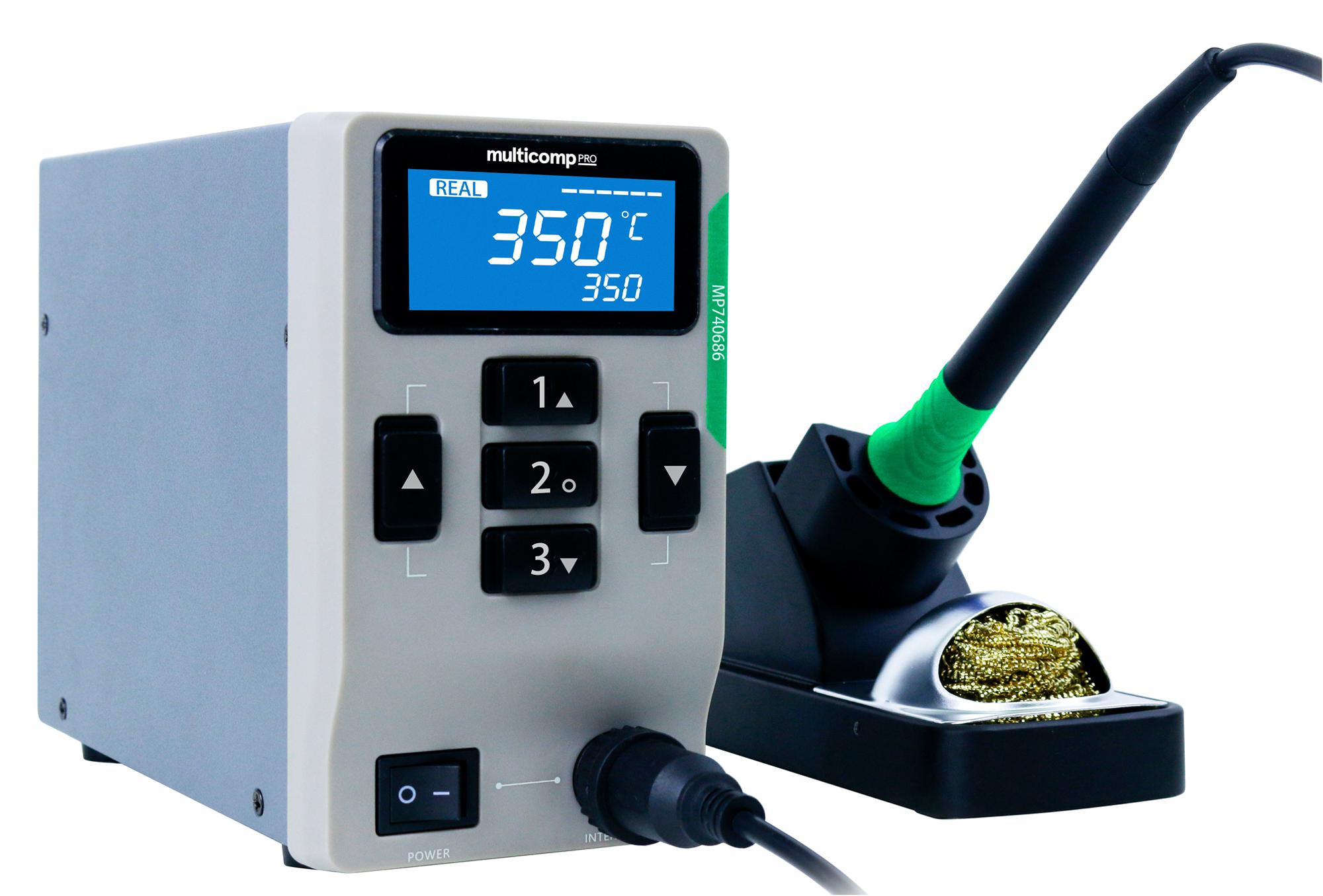 MP740686 UK SOLDERING STATION, 65W, 230V AC, UK MULTICOMP PRO