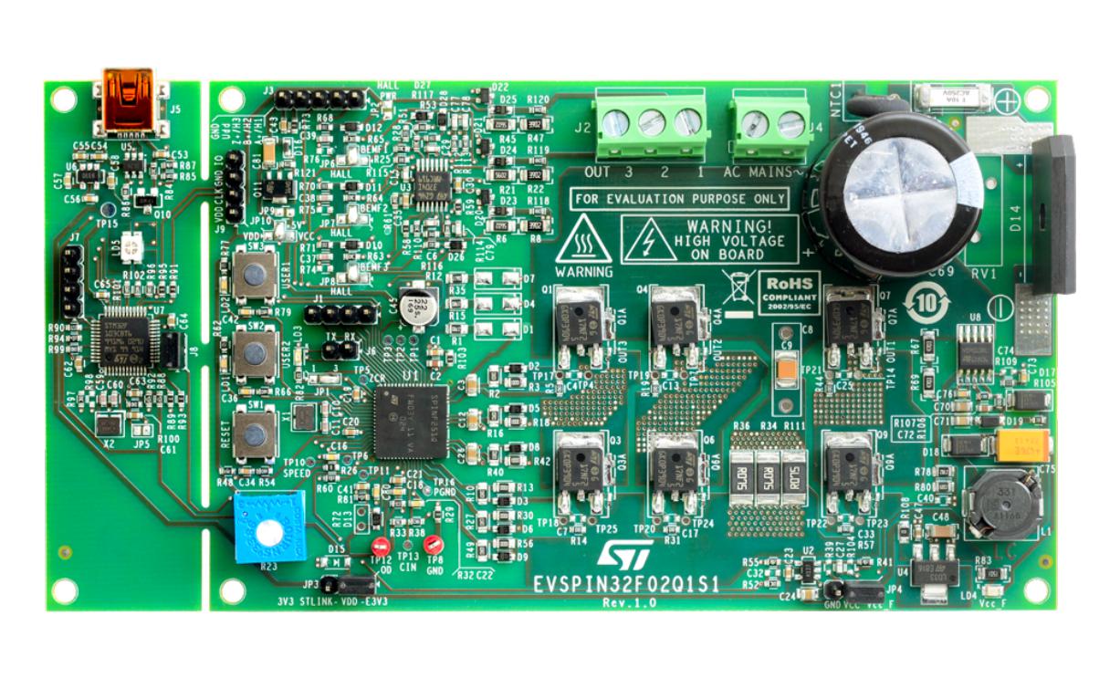 EVSPIN32F02Q1S1 EVAL BOARD, 3PH PMSM/BLDC MOTOR INVERTER STMICROELECTRONICS