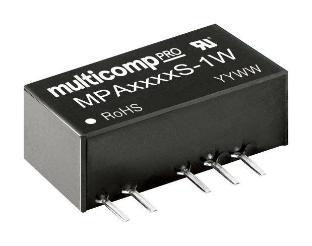 MPA1212S-1W DC-DC CONVERTER, 2 O/P, 1W MULTICOMP PRO