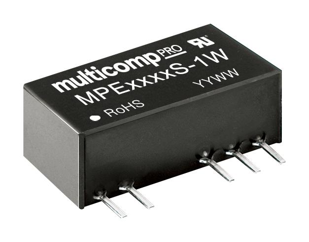 MPE1212S-1W DC-DC CONVERTER, 2 O/P, 1W MULTICOMP PRO
