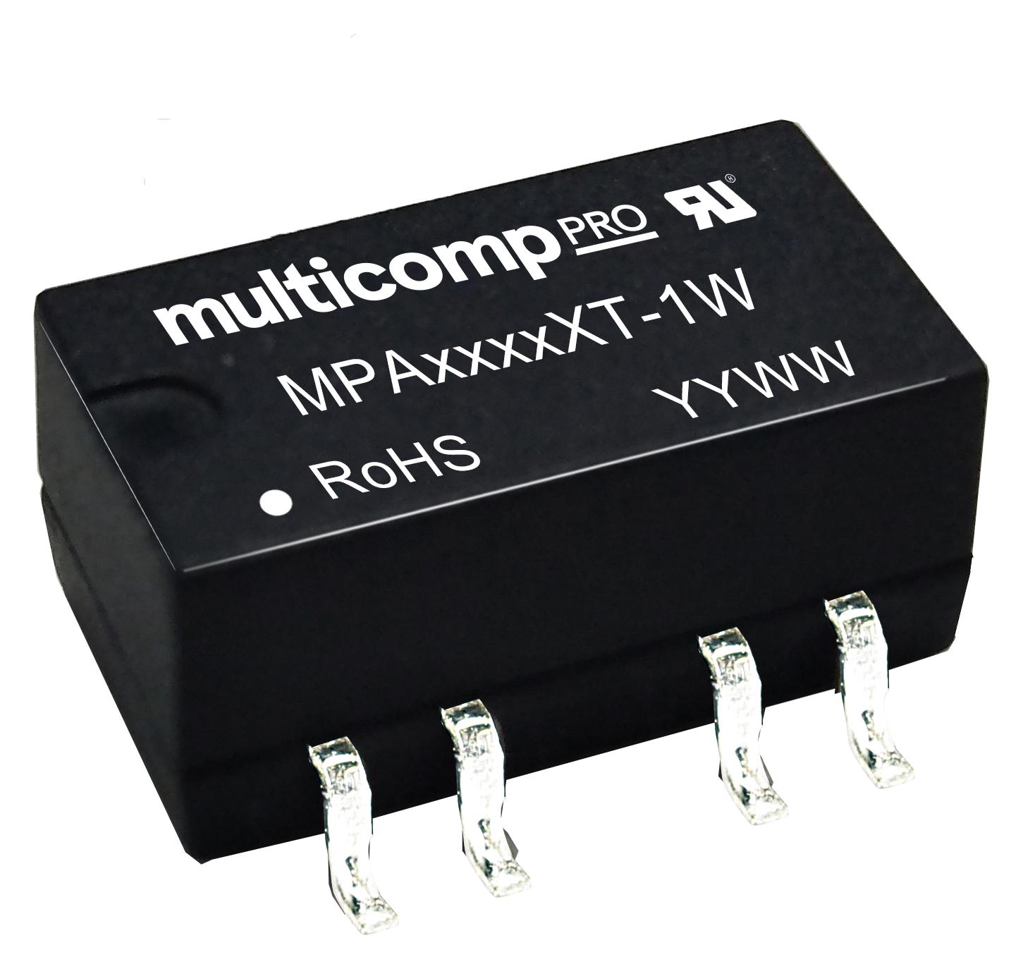 MPA2405XT-1W DC-DC CONVERTER, 2 O/P, 1W MULTICOMP PRO