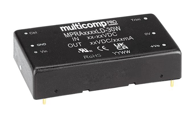 MPRA4812LD-30W DC-DC CONVERTER, 2 O/P, 30W MULTICOMP PRO