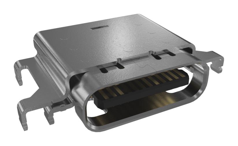 12402075E512A USB CONN, 4.0 TYPE C, RCPT, 24POS, SMT AMPHENOL ICC
