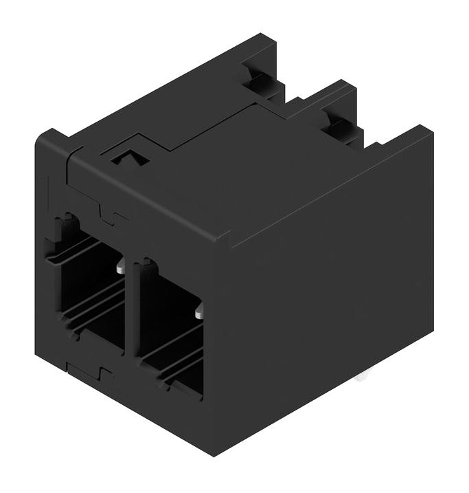 2741400000 TERMINAL BLOCK, HEADER, R/A, 2POS, TH WEIDMULLER