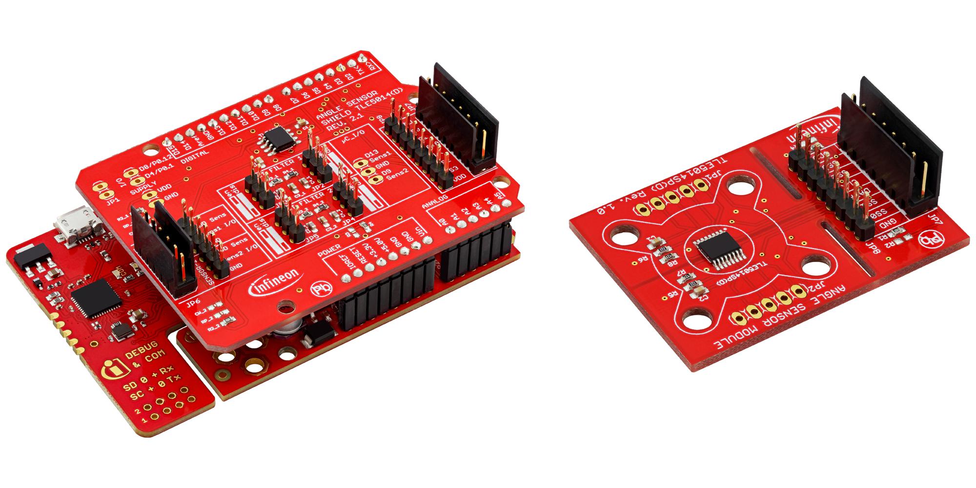 TLE5014SPEVALKITTOBO1 EVAL BOARD, GMR BASED ANGLE SENSOR INFINEON