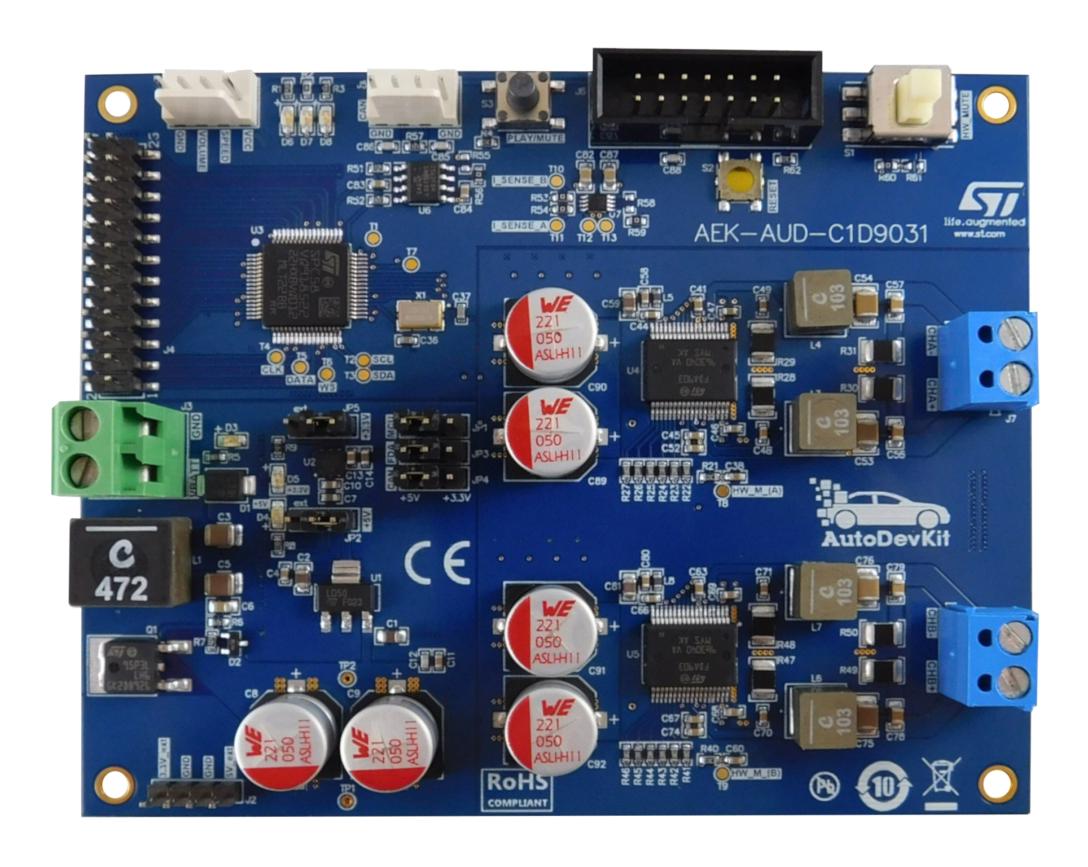 AEK-AUD-C1D9031 EV KIT, ACOUSTIC VEHICLE ALERTING SYSTEM STMICROELECTRONICS