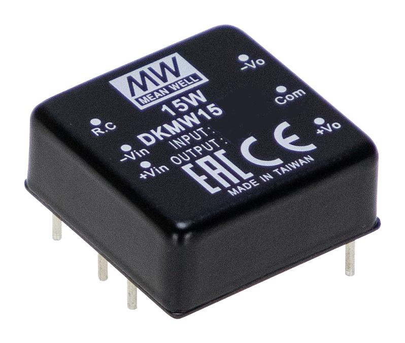 DKMW15F-15 DC-DC CONVERTER, 2 O/P, 15W MEAN WELL