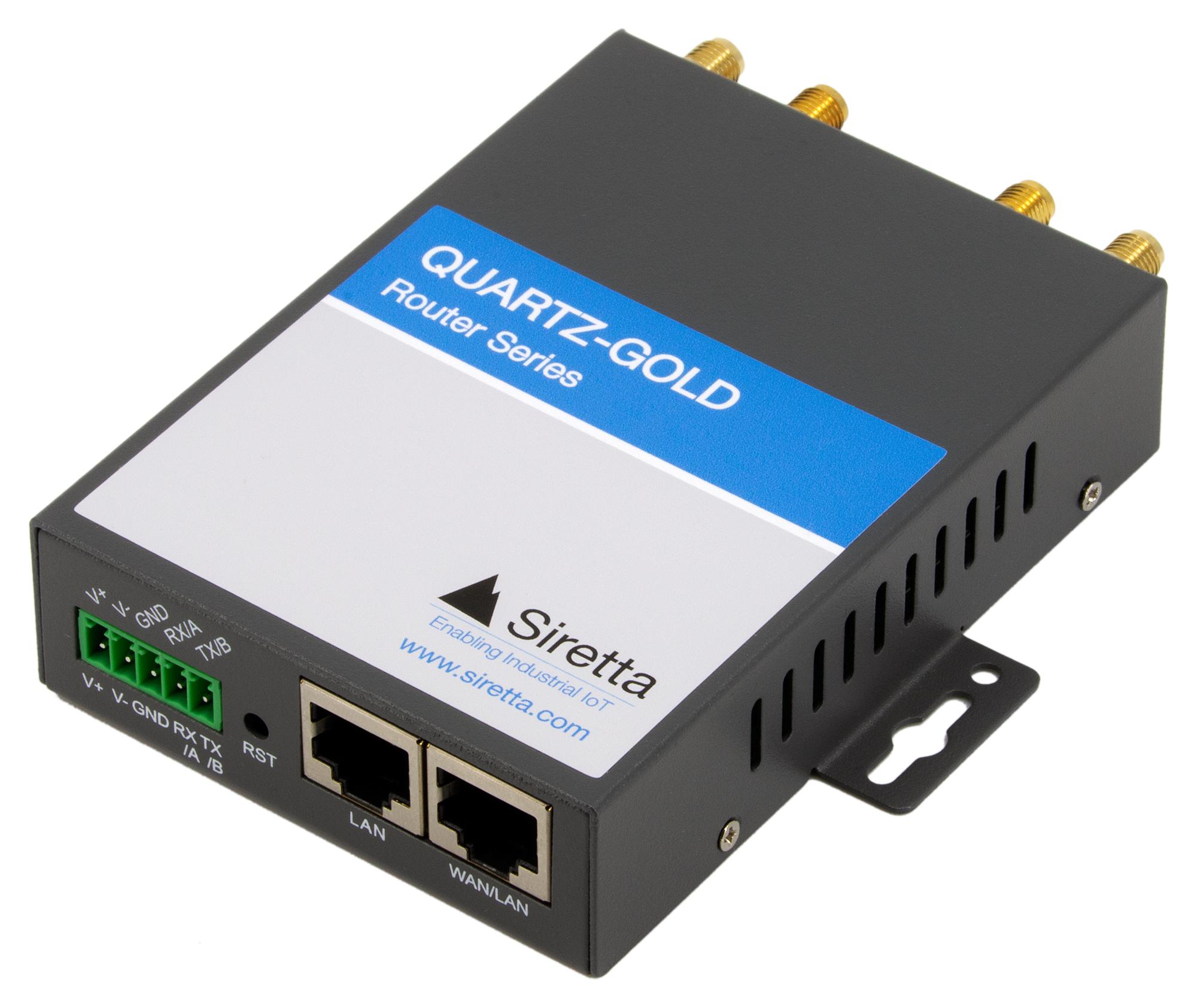 QUARTZ-GOLD-W21-LTE4 (EU) + ACCESSORIES GIGABIT ENET SMALL FOOTPRINT LTE ROUTER SIRETTA