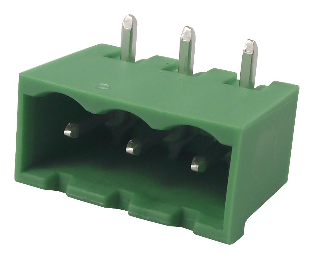 1757255 CONNECTOR, HEADER, THT, RA, 5.08MM, 3WAY PHOENIX CONTACT