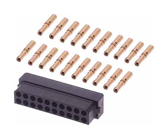 B5740-220-F-C-2 CONNECTOR, RCPT, 20POS, 2ROW, CRIMP HARWIN