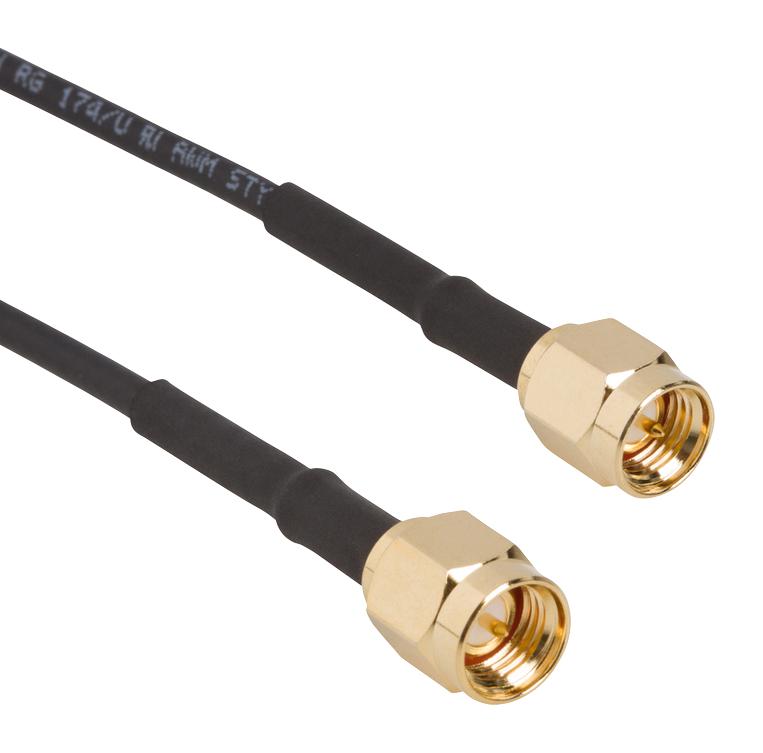 135101-02-180 RF CABLE ASSY, SMA PLUG-PLUG, 4.57M AMPHENOL RF