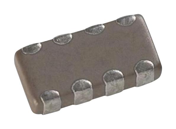 CA0508KRNPO9BN100 CAP ARRAY, 10PF, C0G/NP0, 50VDC, 0508 YAGEO