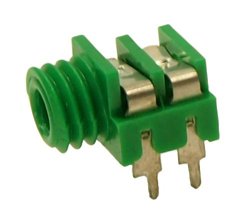 CL1384G 3.5MM MONO JACK, 2POS, PCB, GRN CLIFF ELECTRONIC COMPONENTS