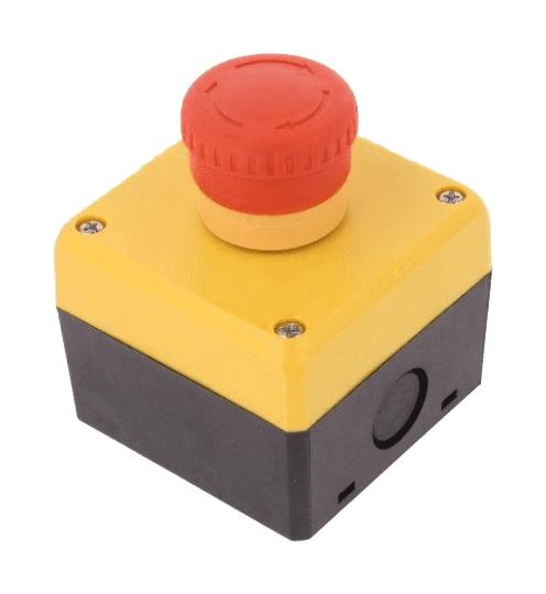 FB1W-YW1B-V4E02R E-STOP SW, DPST-NC, 10A, 120VAC, SCREW IDEC