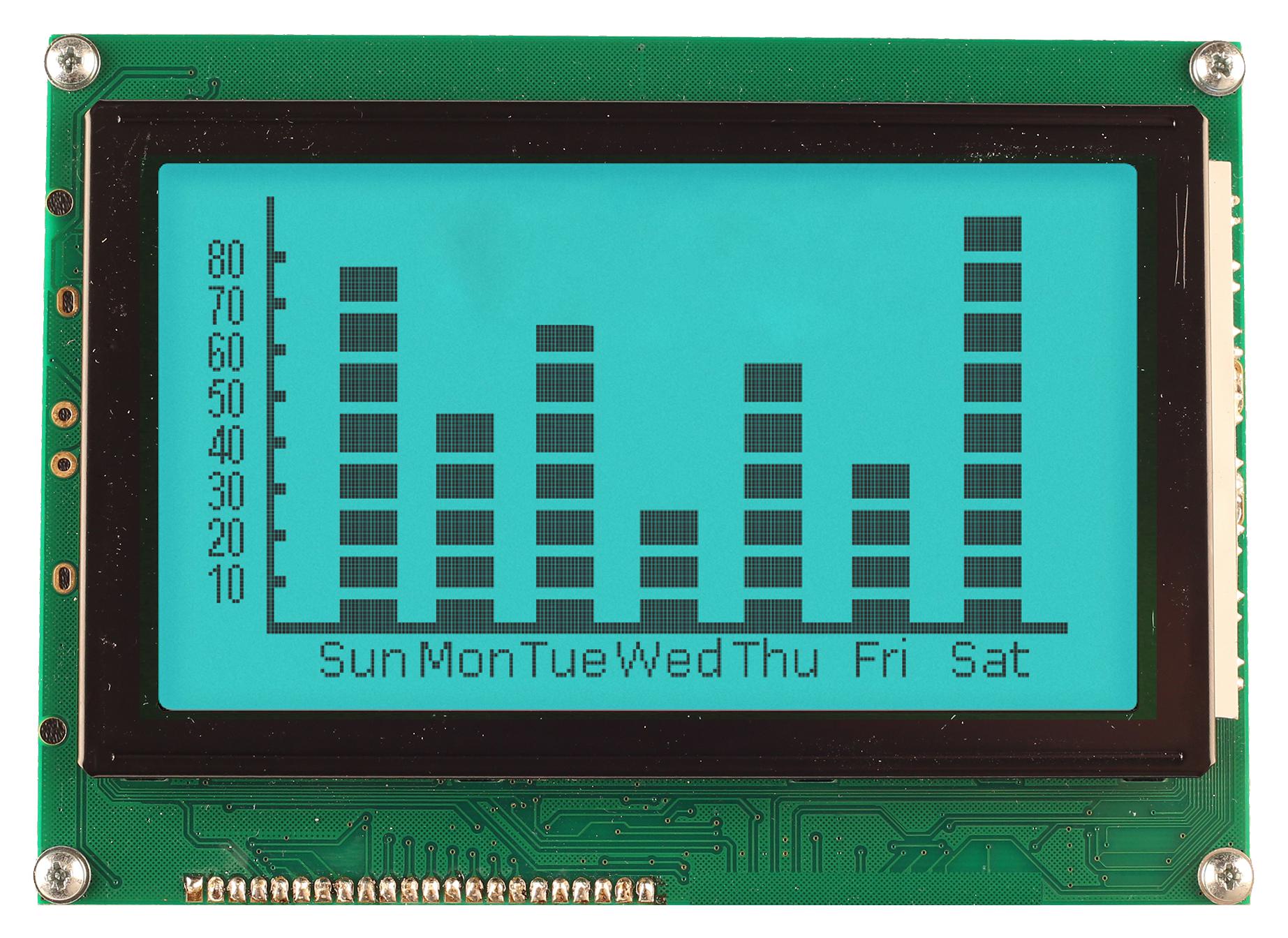 MD240128A6W-FPTLRGB LCD MODULE, FSTN, COB, 240 X 125PIXEL MIDAS