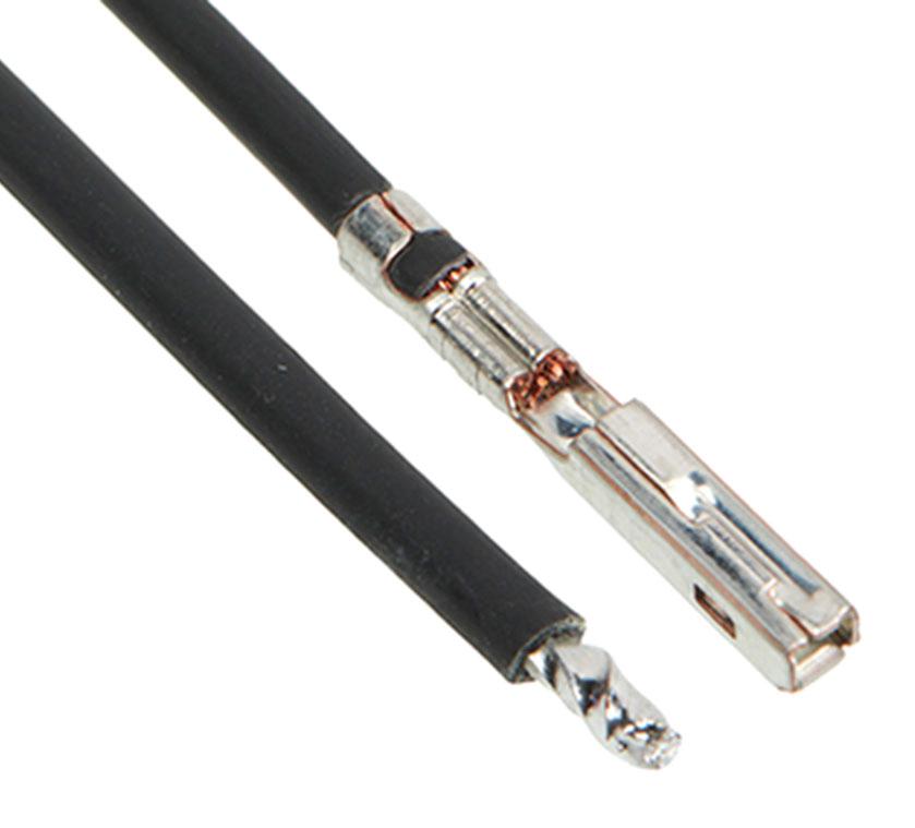 2163011224 CABLE ASSY, SOCKET-FREE END, BLK, 300MM MOLEX