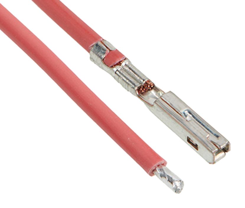 2163012113 CABLE ASSY, SOCKET-FREE END, RED, 225MM MOLEX