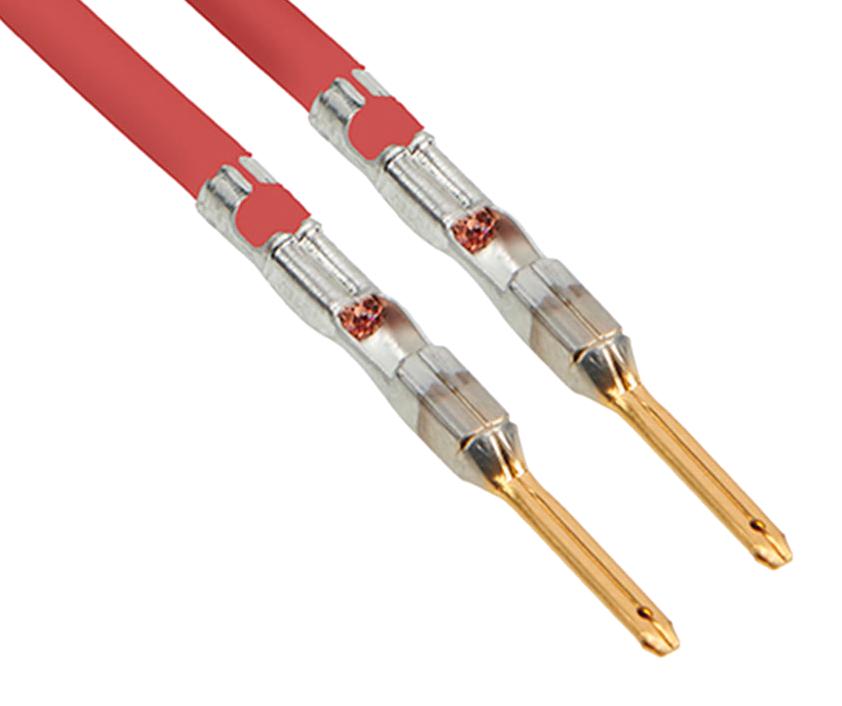 2163022223 CABLE ASSY, CRIMP PIN-PIN, RED, 225MM MOLEX