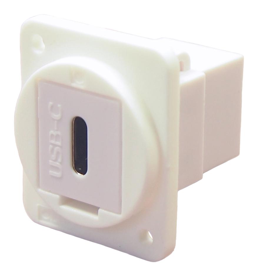 CP30201XW USB ADAPTER, TYP C RCPT-RCPT, PLAIN HOLE CLIFF ELECTRONIC COMPONENTS