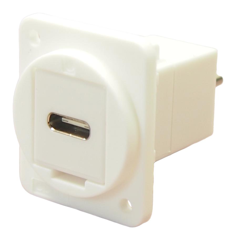 CP30211XW USB ADAPTER, TYP C RCPT-PLUG, PLAIN HOLE CLIFF ELECTRONIC COMPONENTS