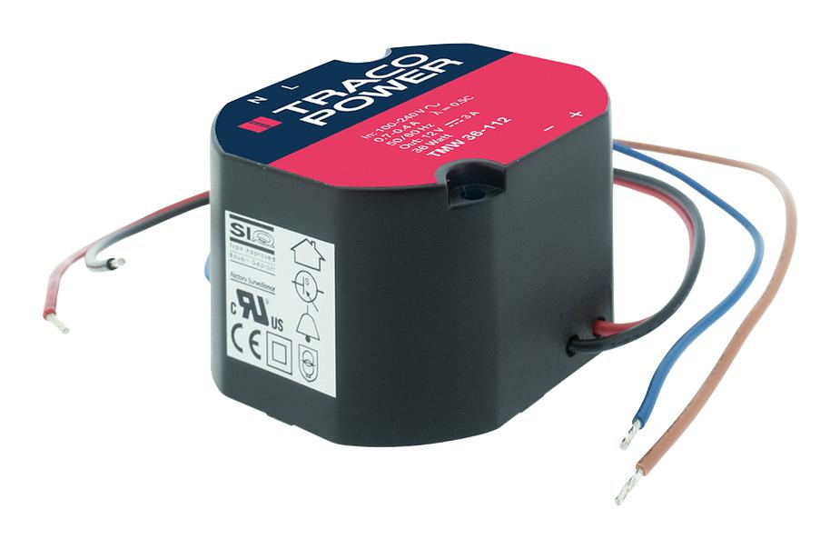TMW 36-112 POWER SUPPLY, AC-DC, 12V, 3A TRACO POWER