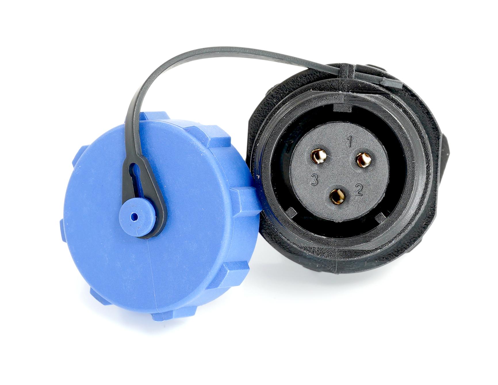 MP007579 CIRCULAR CONN, RCPT, 3POS, PANEL MULTICOMP PRO