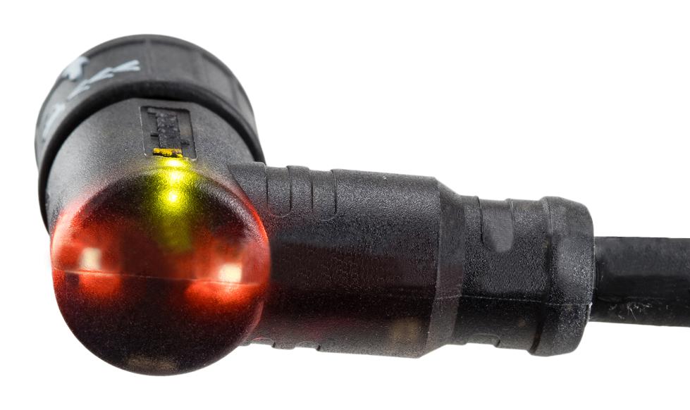 LAD-05BFFM-QR8D01 CIR CABLE, 5P R/A RCPT-FREE END, 1M, BLK AMPHENOL LTW