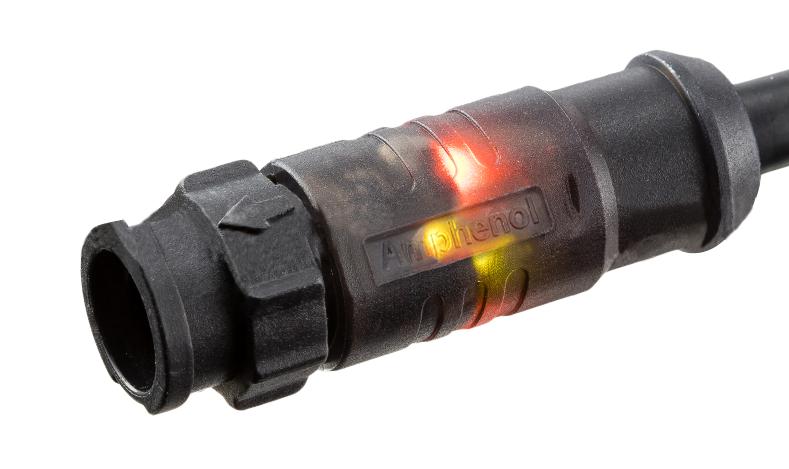 LAD-05BMMM-QL8D01 CIR CABLE, 5P PLUG-FREE END, 1M, BLK AMPHENOL LTW