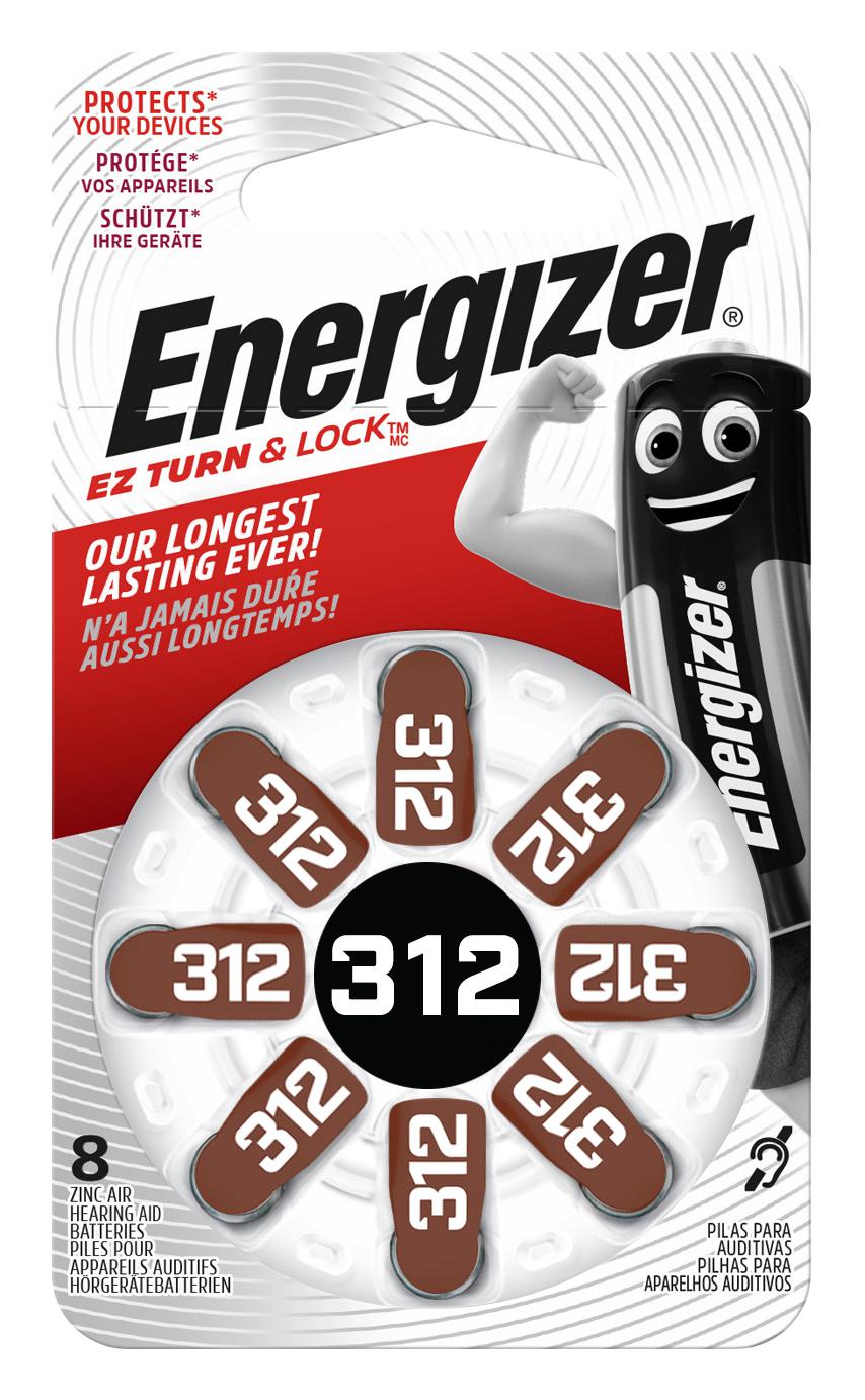 E301431802 BATTERY, 312, 1.4V, 184MAH ENERGIZER