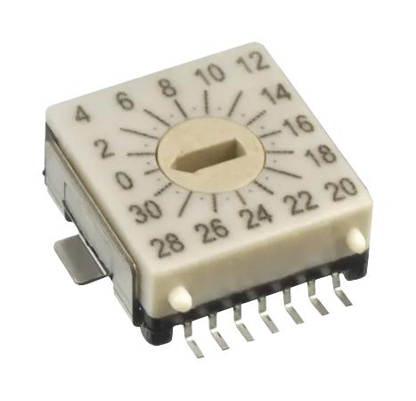 P56SMT163TR ROTARY CODED SW, 32POS, 24V, SMD APEM