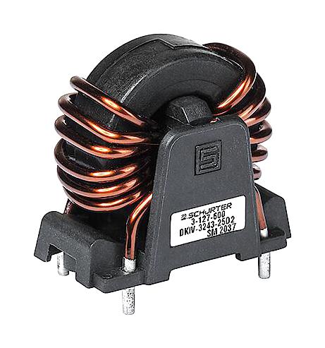 3-127-597 COMMON MODE CHOKE, 900UH, 12A SCHURTER