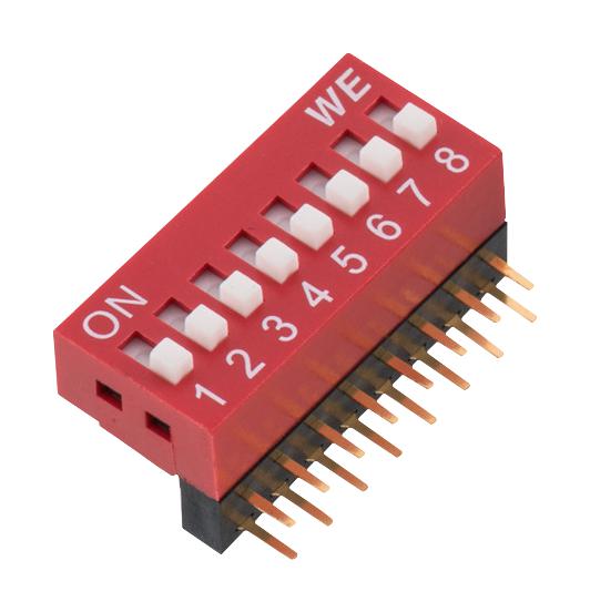 418217270902A DIP SWITCH, 0.025A, 24VDC, 2 POS, THT WURTH ELEKTRONIK