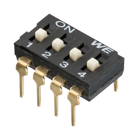 418127270906 DIP SWITCH, 0.025A, 24VDC, 6 POS, THT WURTH ELEKTRONIK