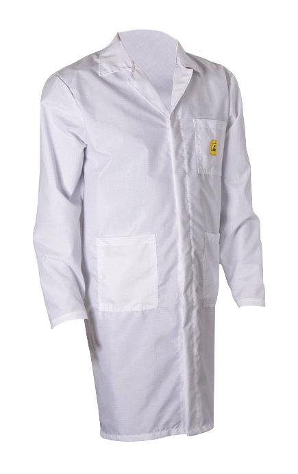 72152 CLOTH, ESD LAB COAT, MEDIUM, WHITE DESCO EUROPE (FORMERLY VERMASON)