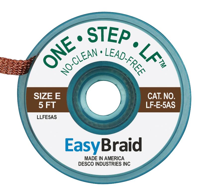 LF-E-5AS DESOLDERING BRAID, 5FT X 0.125" MENDA