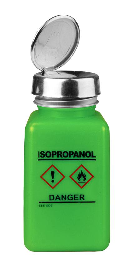35253 DISPENSER, PUMP BOTTLE, GREEN, 6 OZ MENDA