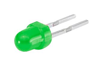 10-2603.3175K LED, GREEN, 3.2V, DOME, 1600MCD, 525NM EAO