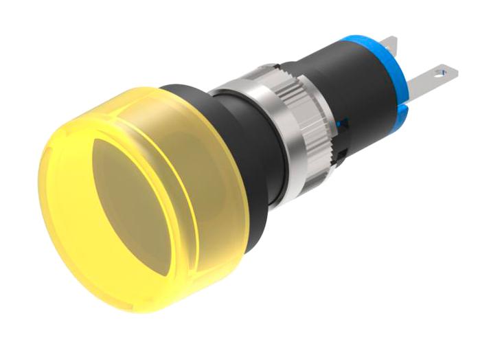 18-060.0054L LED PANEL INDICATOR, YELLOW, 8MM, 3VDC EAO