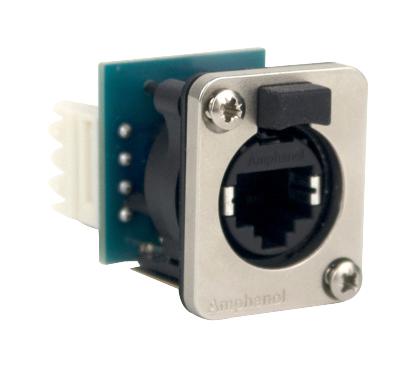RJXS8FD6110 RJ45 CONNECTOR, JACK, 1PORT, PANEL AMPHENOL SINE/TUCHEL