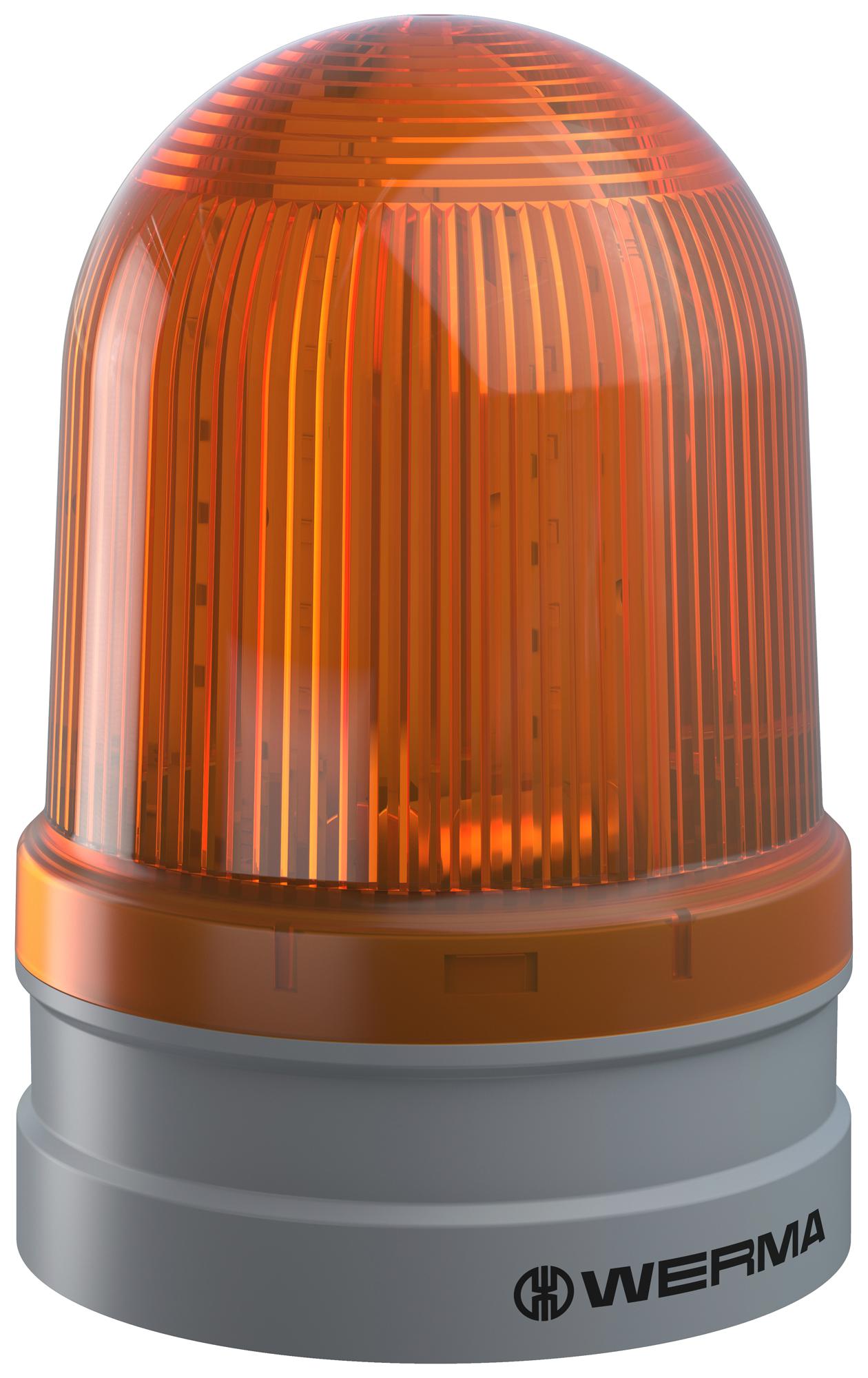 26231070 BEACON, TWINLIGHT, YELLOW, 24V, PUSH-IN WERMA