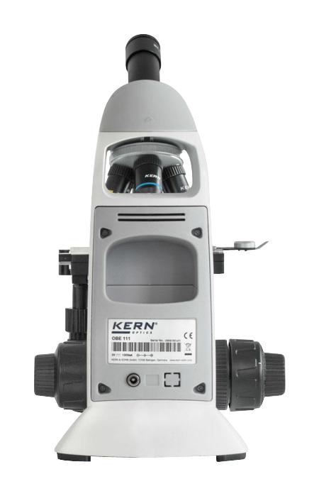 OBE 131 MICROSCOPE, MONOCULAR, 4X/10X/40X/100X KERN