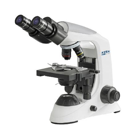 OBE 122 MICROSCOPE, BINOCULAR, 4X/10X/40X, 75MM KERN