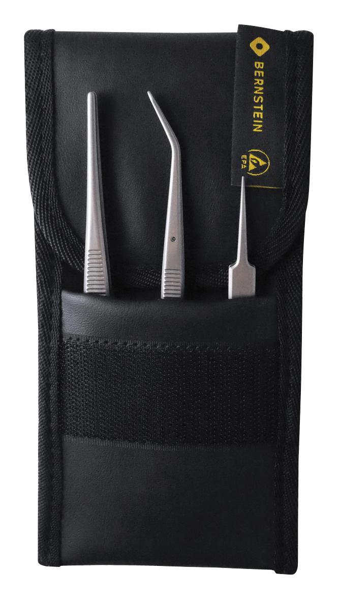 5-030 TWEEZER SET, 3PC BERNSTEIN WERKZEUGFABRIK